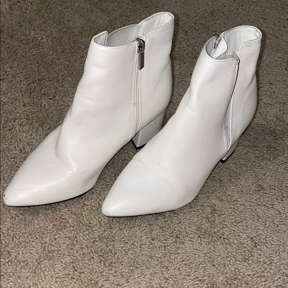 White Ankle Boots
